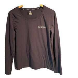 Calvin Klein Size Large Ladies Long sleeve sleepwear shirt Loungewear